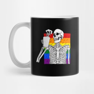 Skeleton and Coffee LGBT | LGBT Pride Mug